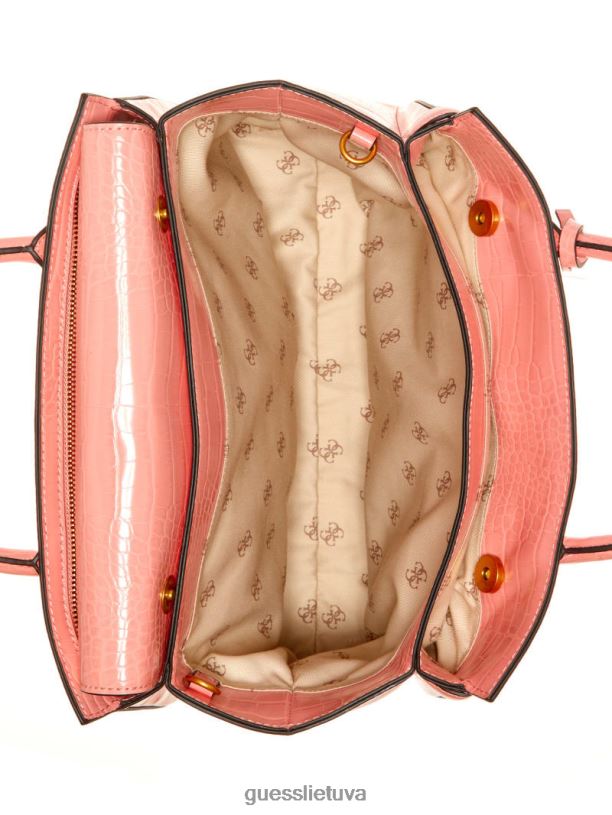 moterys GUESS 6NLN3301 krepšiai koralas enisa aukštosios visuomenės kuprinė