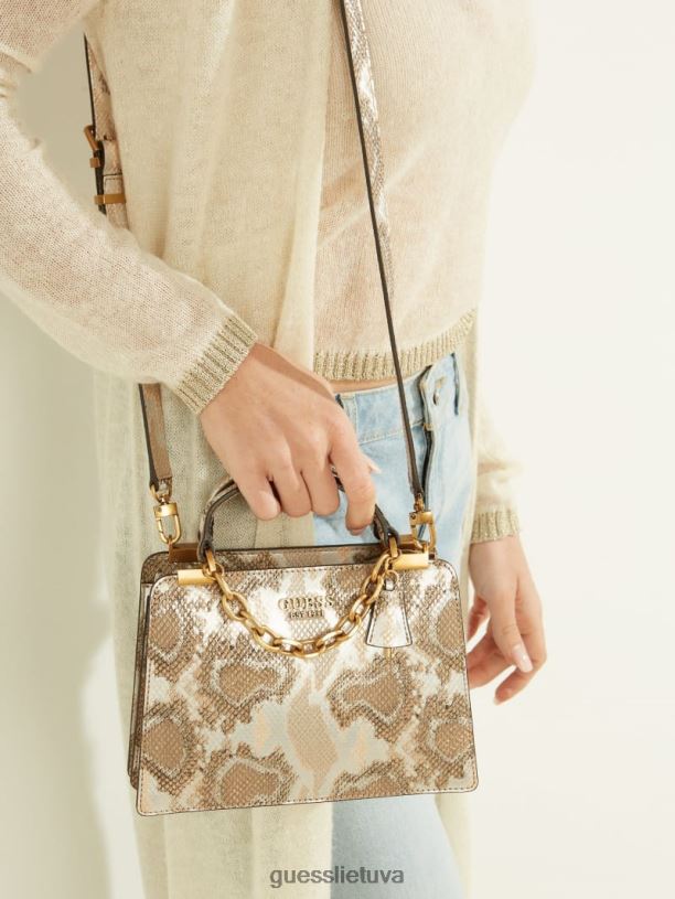 moterys GUESS 6NLN3303 krepšiai saulės nudegimas kristle python draugės kuprinė