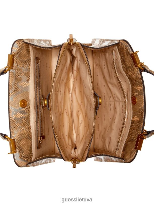 moterys GUESS 6NLN3303 krepšiai saulės nudegimas kristle python draugės kuprinė