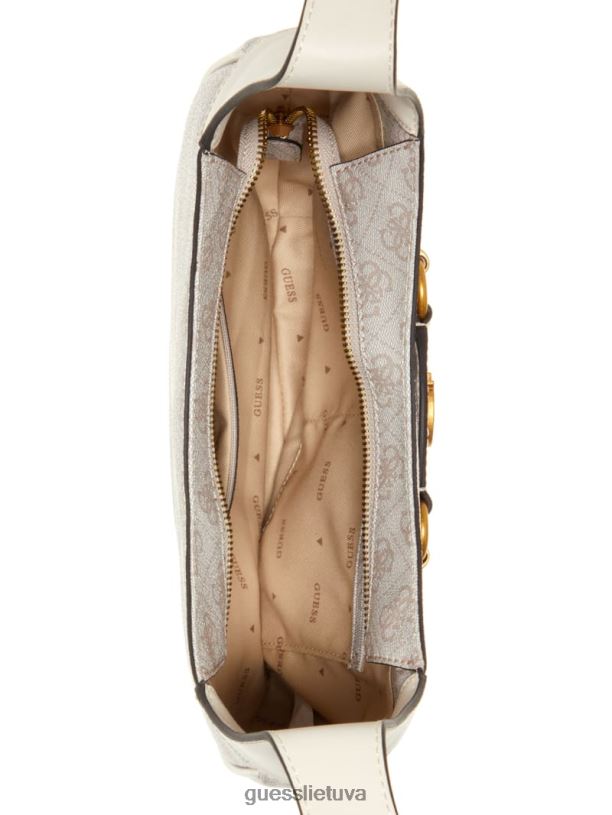 moterys GUESS 6NLN2998 krepšiai balandėlio logotipas izzy quattro g valkatų krepšys
