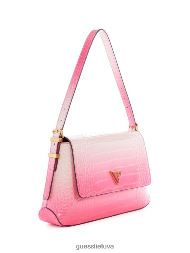 moterys GUESS 6NLN3026 krepšiai arbūzas ombre desideria ombre croc krepšys ant pečių