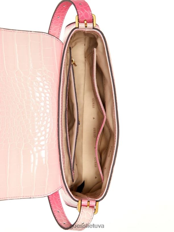 moterys GUESS 6NLN3026 krepšiai arbūzas ombre desideria ombre croc krepšys ant pečių