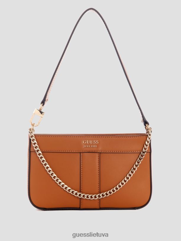moterys GUESS 6NLN3029 krepšiai konjako katey mini krepšys ant pečių