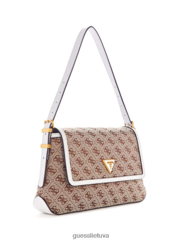 moterys GUESS 6NLN3033 krepšiai oranžinė / ryškiai oranžinė desideria quattro g pečių krepšys