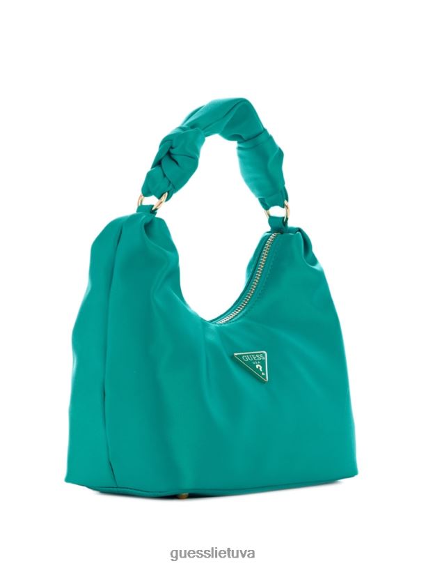 moterys GUESS 6NLN3039 krepšiai pilki verpalų dažai Velina satino valkata