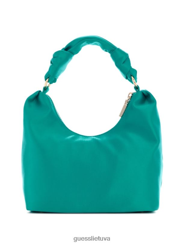 moterys GUESS 6NLN3039 krepšiai pilki verpalų dažai Velina satino valkata