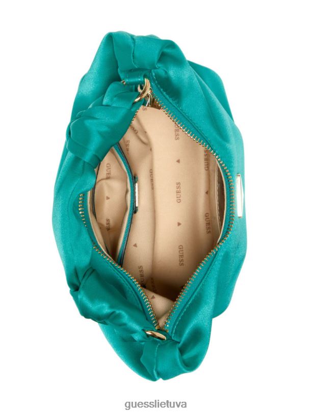 moterys GUESS 6NLN3039 krepšiai pilki verpalų dažai Velina satino valkata