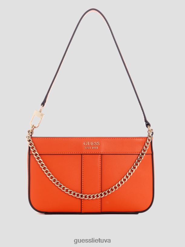 moterys GUESS 6NLN3056 krepšiai oranžinė katey mini krepšys ant pečių