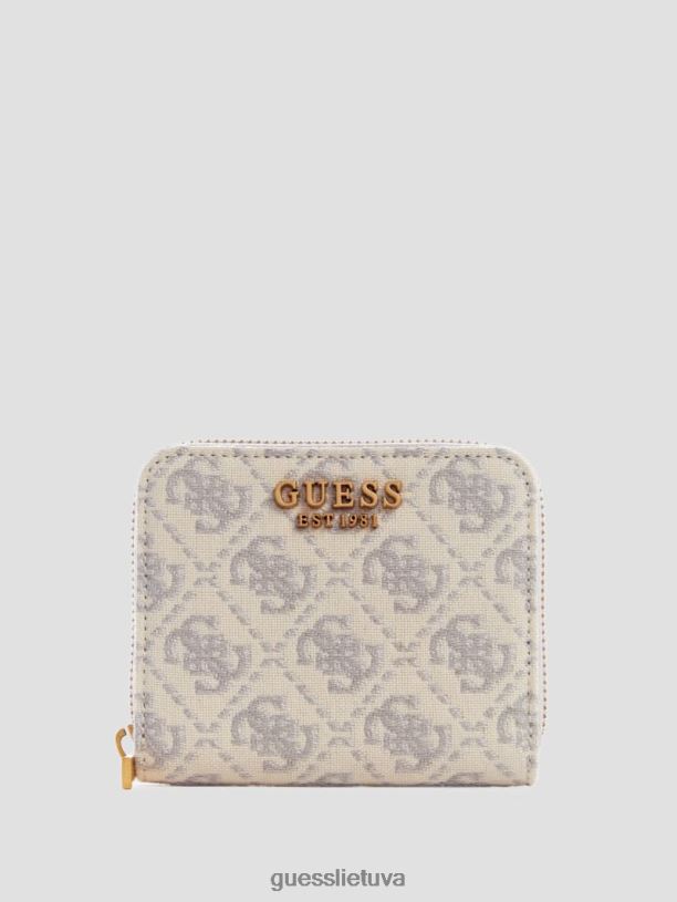 moterys GUESS 6NLN3135 krepšiai balandėlio logotipas Nedidelė piniginė su užtrauktuku