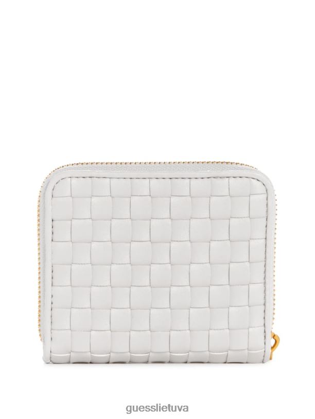 moterys GUESS 6NLN3143 krepšiai baltas Lisbet maža piniginė su užtrauktuku