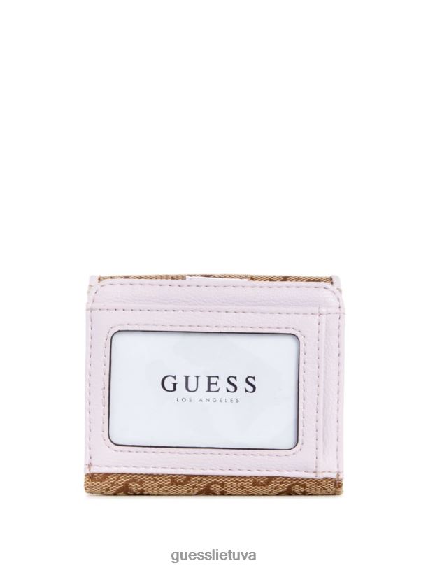moterys GUESS 6NLN3166 krepšiai latte / alyvinė aviana petite piniginė