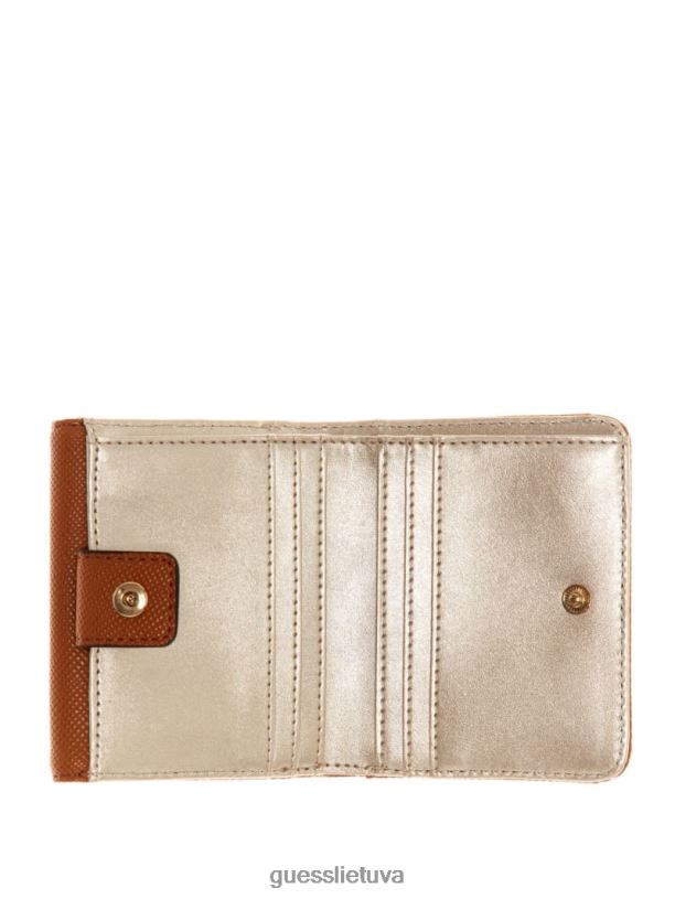moterys GUESS 6NLN3166 krepšiai latte / alyvinė aviana petite piniginė
