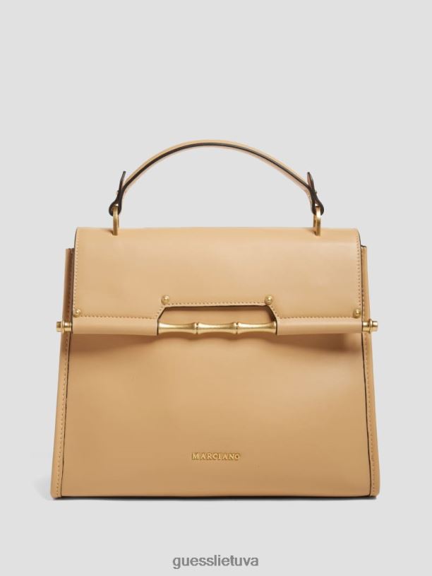 moterys GUESS 6NLN2771 krepšiai šampanas alia vidutinio odinio skersinio korpuso