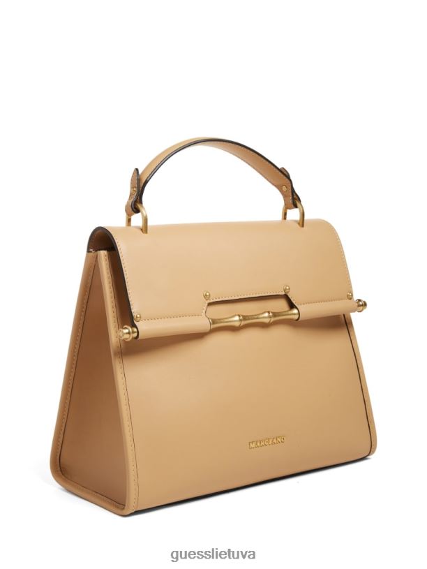 moterys GUESS 6NLN2771 krepšiai šampanas alia vidutinio odinio skersinio korpuso