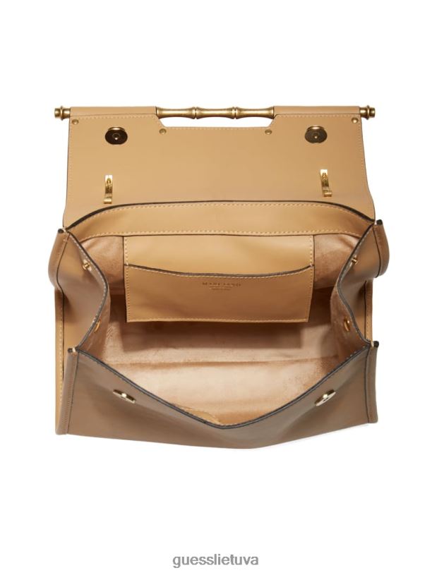 moterys GUESS 6NLN2771 krepšiai šampanas alia vidutinio odinio skersinio korpuso