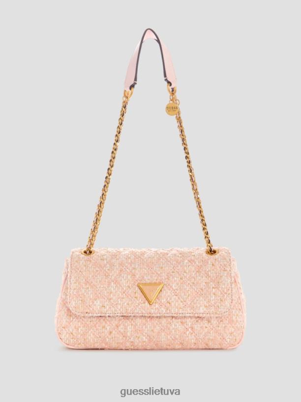 moterys GUESS 6NLN2778 krepšiai bleu/palermo plovimas giully tweed kabrioletas skersinis