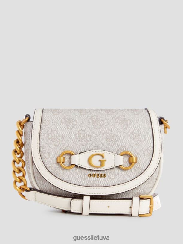 moterys GUESS 6NLN2793 krepšiai balandėlio logotipas izzy quattro g mini crossbody