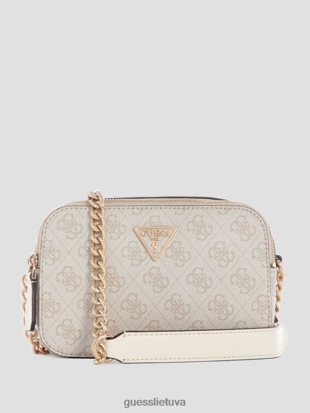 moterys GUESS 6NLN2809 krepšiai balandėlio logotipas noelle quatto g fotoaparato crossbody