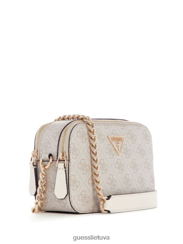 moterys GUESS 6NLN2809 krepšiai balandėlio logotipas noelle quatto g fotoaparato crossbody
