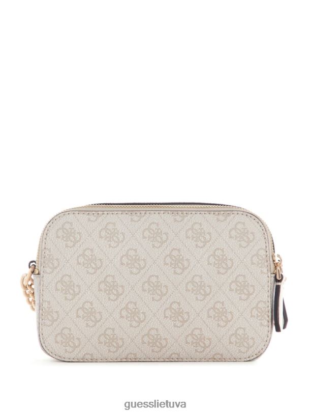 moterys GUESS 6NLN2809 krepšiai balandėlio logotipas noelle quatto g fotoaparato crossbody
