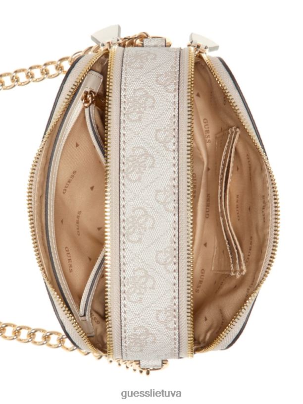 moterys GUESS 6NLN2809 krepšiai balandėlio logotipas noelle quatto g fotoaparato crossbody