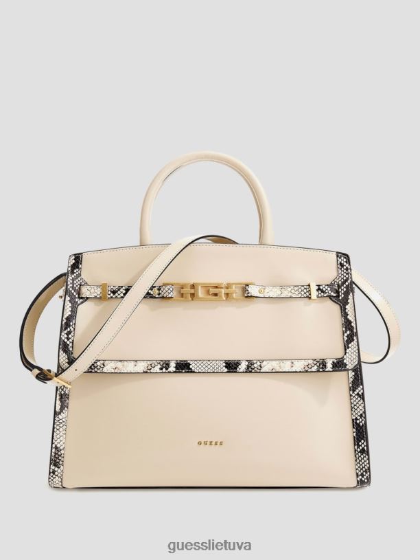 moterys GUESS 6NLN2849 krepšiai keli Cristina vidutinė odinė kuprinė