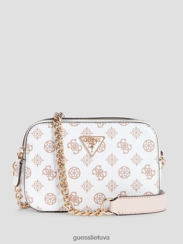 moterys GUESS 6NLN2857 krepšiai gluosnis noelle peony logotipas kameros kryžminis korpusas