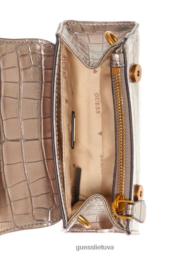 moterys GUESS 6NLN2888 krepšiai alavas enisa micro mini crossbody