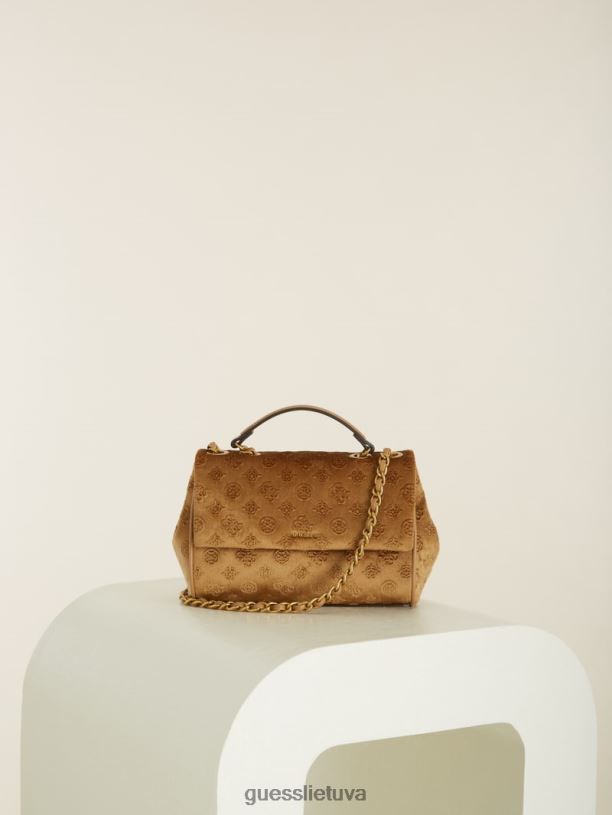 moterys GUESS 6NLN2912 krepšiai moka kimi logotipu kabrioletas kryžminis