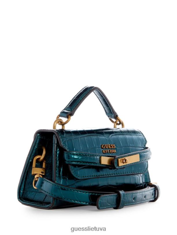 moterys GUESS 6NLN2921 krepšiai žalias enisa micro mini crossbody