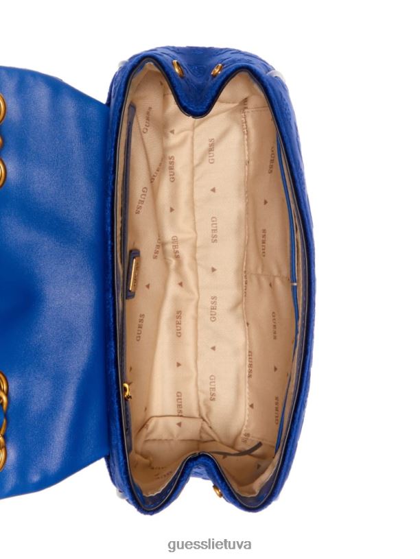 moterys GUESS 6NLN2935 krepšiai karinis jūrų laivynas inia aksominis kabrioletas kryžminis