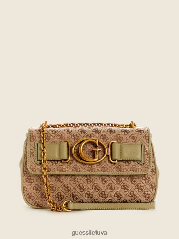 moterys GUESS 6NLN2957 krepšiai latte / celadonas aviana kabrioletas skersinis