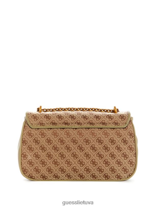 moterys GUESS 6NLN2957 krepšiai latte / celadonas aviana kabrioletas skersinis