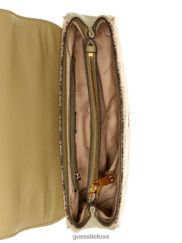 moterys GUESS 6NLN2957 krepšiai latte / celadonas aviana kabrioletas skersinis