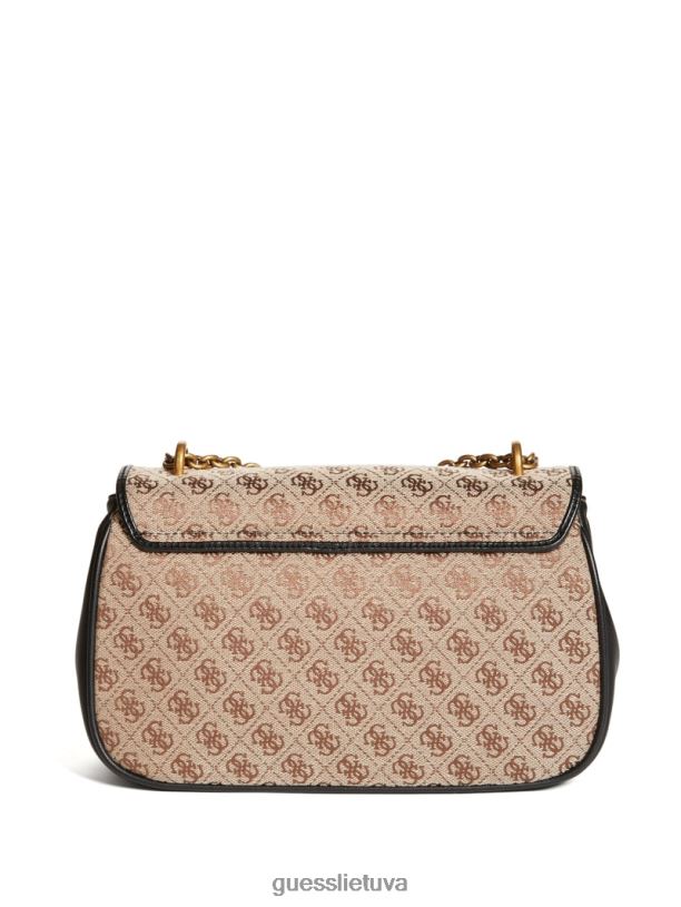 moterys GUESS 6NLN2973 krepšiai juodas aviana kabrioletas skersinis