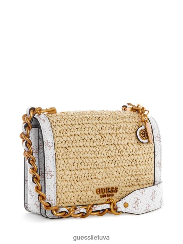 moterys GUESS 6NLN2988 krepšiai bleu / naujas skalavimo plovimas abey crossbody bag