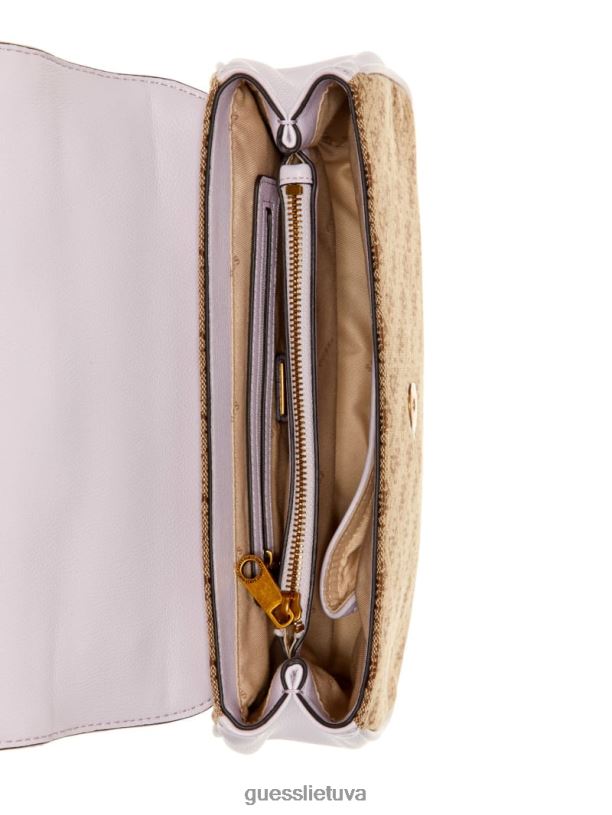 moterys GUESS 6NLN2991 krepšiai latte / alyvinė aviana kabrioletas skersinis