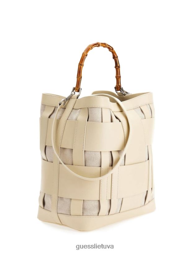 moterys GUESS 6NLN2814 krepšiai išjungti aida austas odinis valkatos krepšys