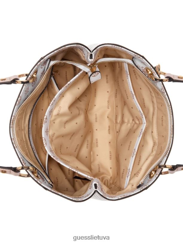 moterys GUESS 6NLN3071 krepšiai gluosnis noelle bijūnų logotipas mažas noel krepšys