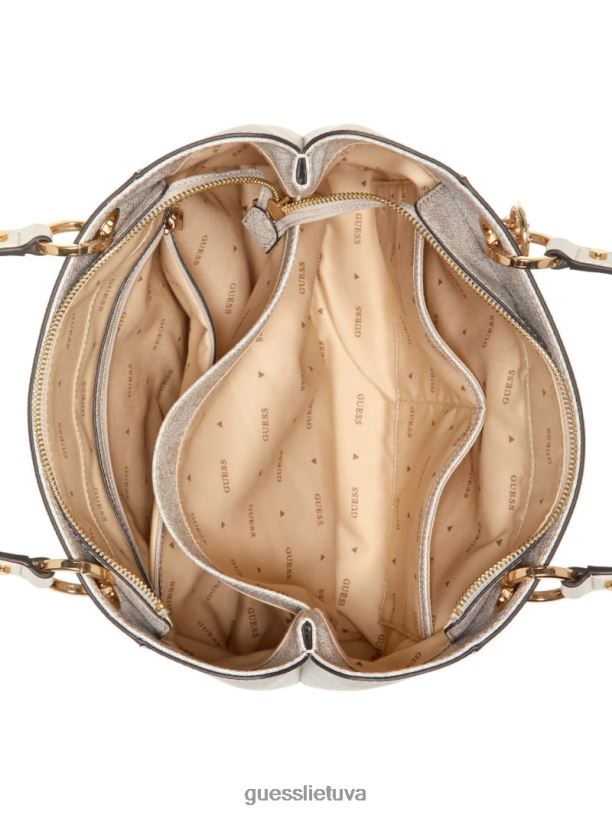 moterys GUESS 6NLN3072 krepšiai balandėlio logotipas noelle quattro g mažas noel tote