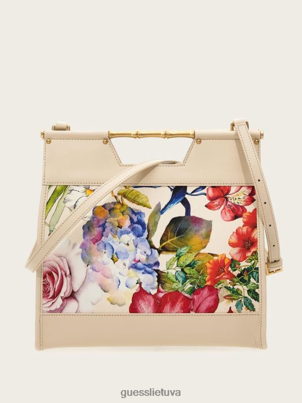 moterys GUESS 6NLN3085 krepšiai popierius alia spausdintas tote