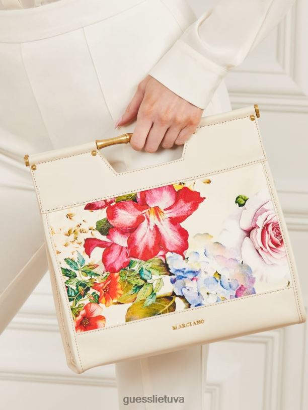 moterys GUESS 6NLN3085 krepšiai popierius alia spausdintas tote