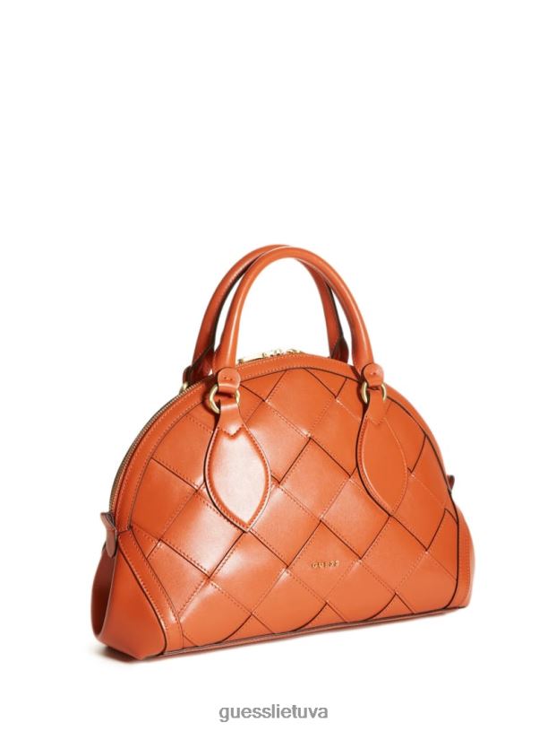 moterys GUESS 6NLN3087 krepšiai oranžinė giorgia odinis kupolas