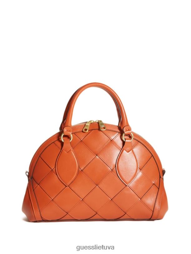moterys GUESS 6NLN3087 krepšiai oranžinė giorgia odinis kupolas