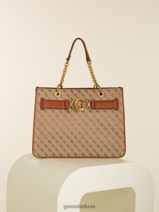 moterys GUESS 6NLN3090 krepšiai latte/konjakas aviana krepšys