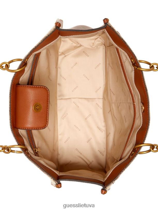moterys GUESS 6NLN3090 krepšiai latte/konjakas aviana krepšys