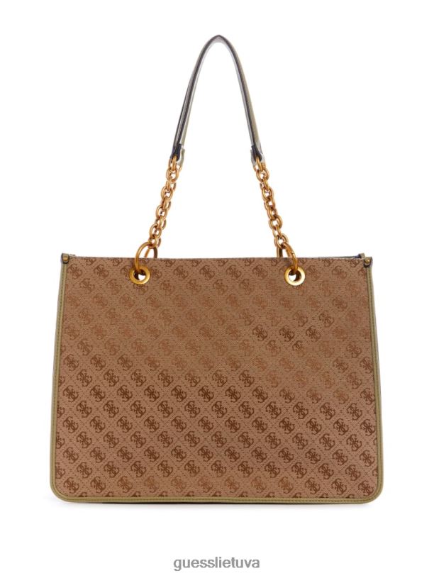 moterys GUESS 6NLN3115 krepšiai latte / celadonas aviana krepšys