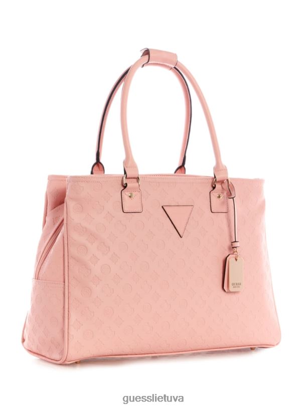 moterys GUESS 6NLN3224 krepšiai ryškiai rožinė laukinis pirkėjo krepšys