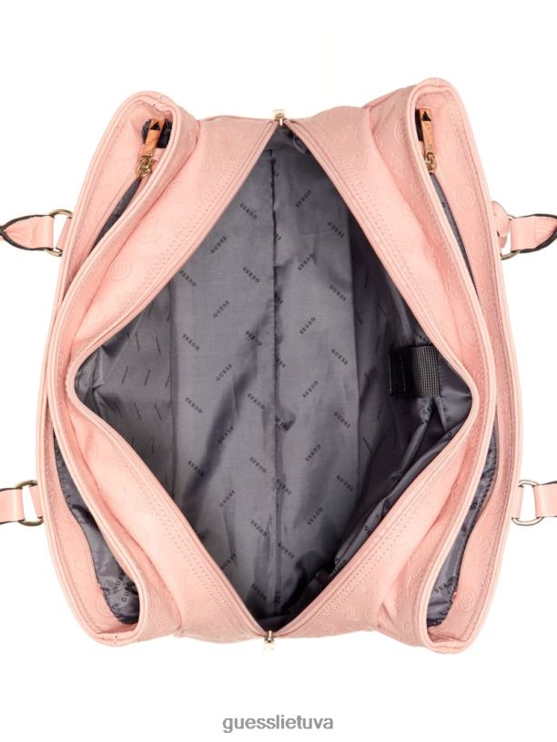 moterys GUESS 6NLN3224 krepšiai ryškiai rožinė laukinis pirkėjo krepšys