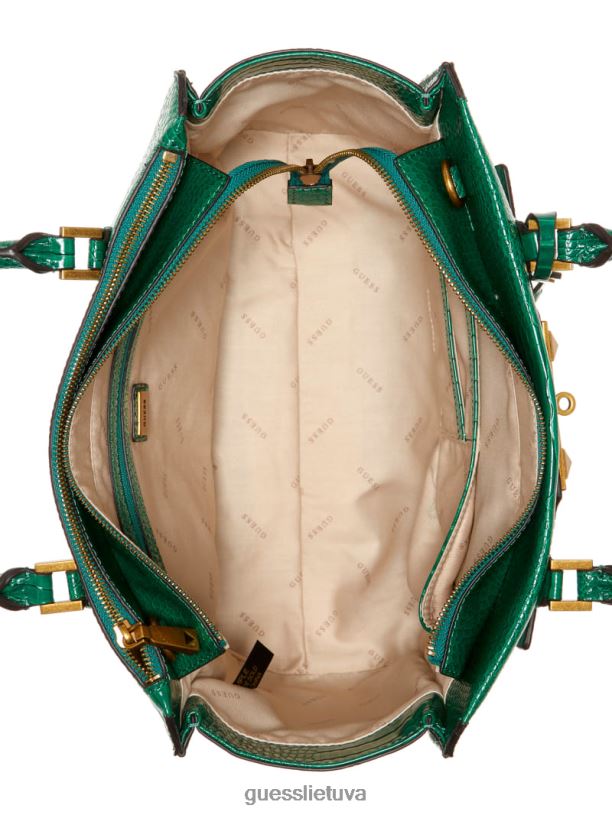 moterys GUESS 6NLN3321 krepšiai žalias raffie carryall